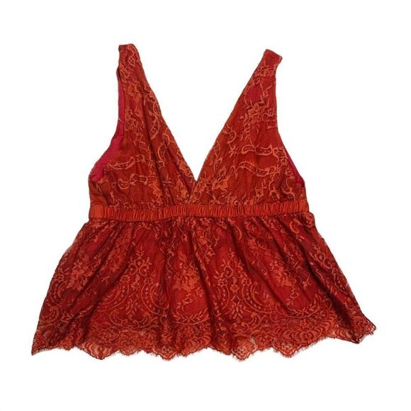 NWT Free People Chante Lace Tie Tank - Medium - Picture 13 of 14